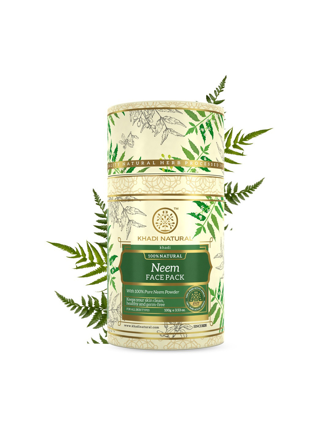 Khadi Natural Neem Face Pack to Reduce Acne - 100g