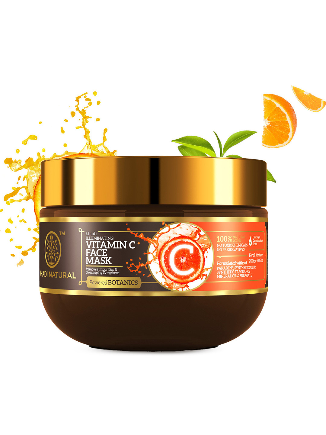 Khadi Natural Powered Botanics Vitamin C Face Mask - 200g