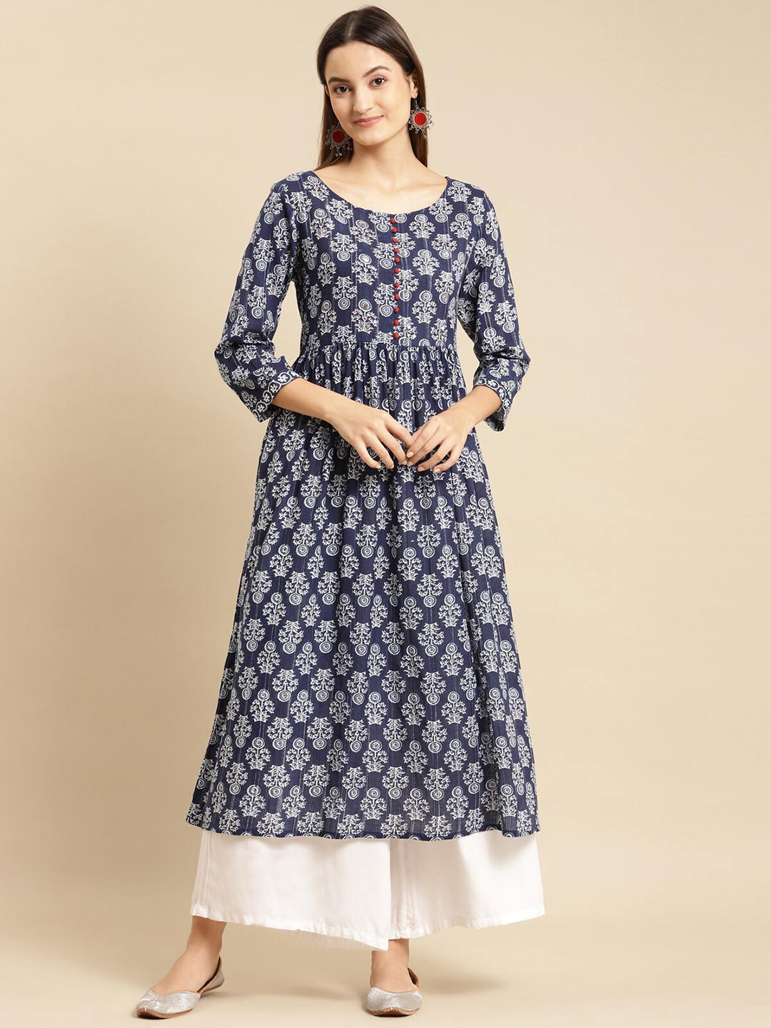 Rangita Ethnic Motifs Printed Cotton Kurta