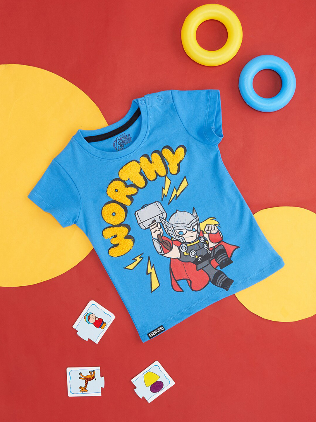 Pantaloons Baby Boys Avengers Printed Cotton T-shirt