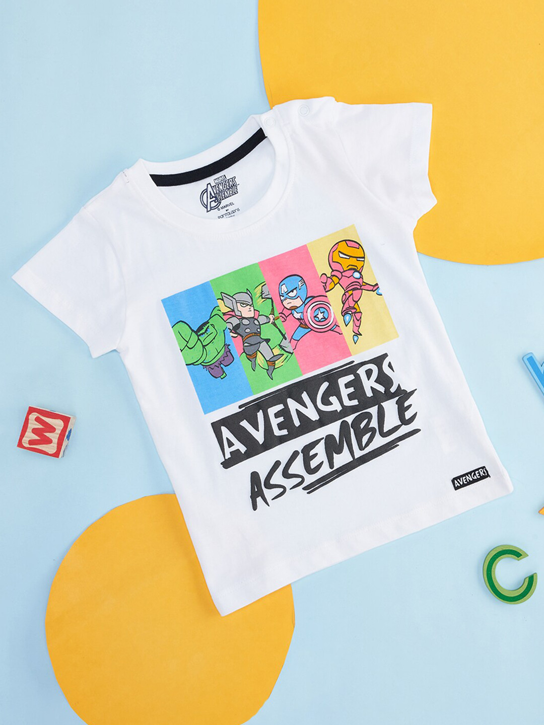 Pantaloons Baby Boys Avengers Printed Cotton T-shirt
