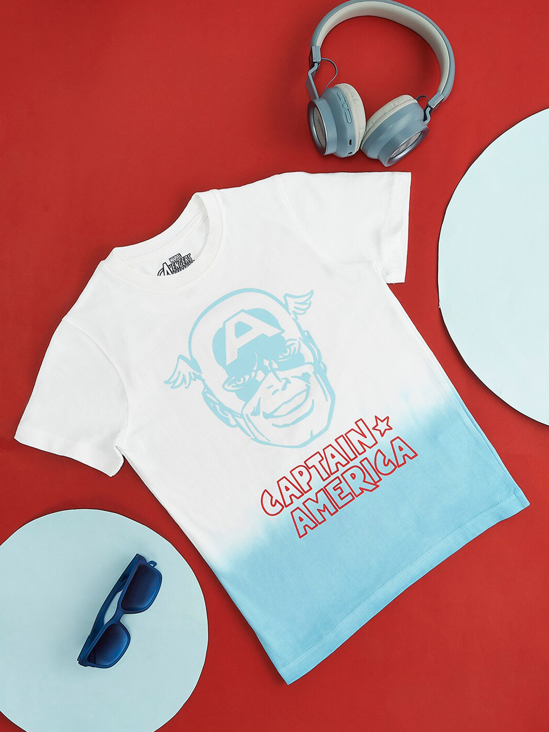 Pantaloons Junior Boys Captain America Printed Cotton T-shirt