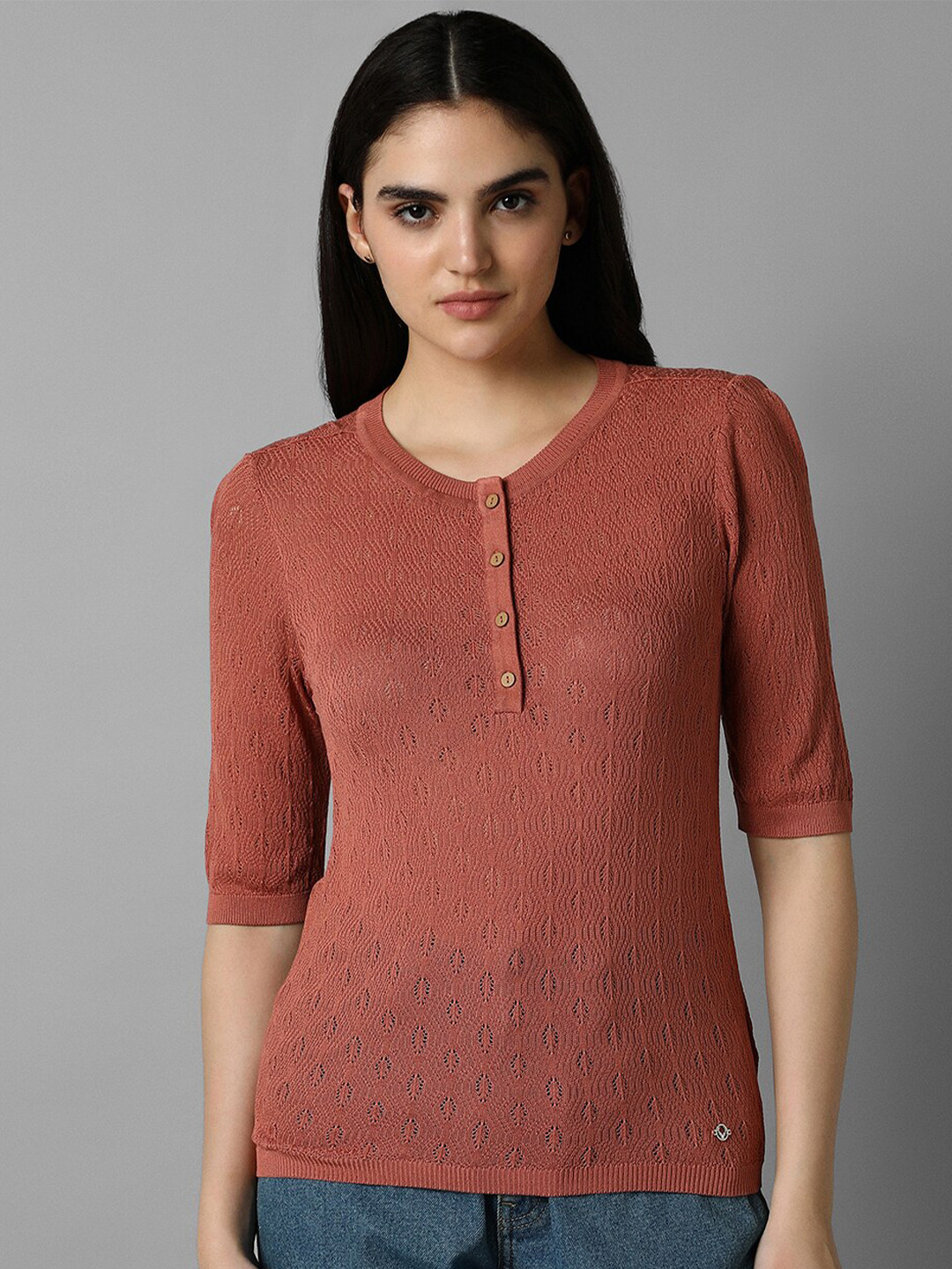 Allen Solly Woman Self Designed Top