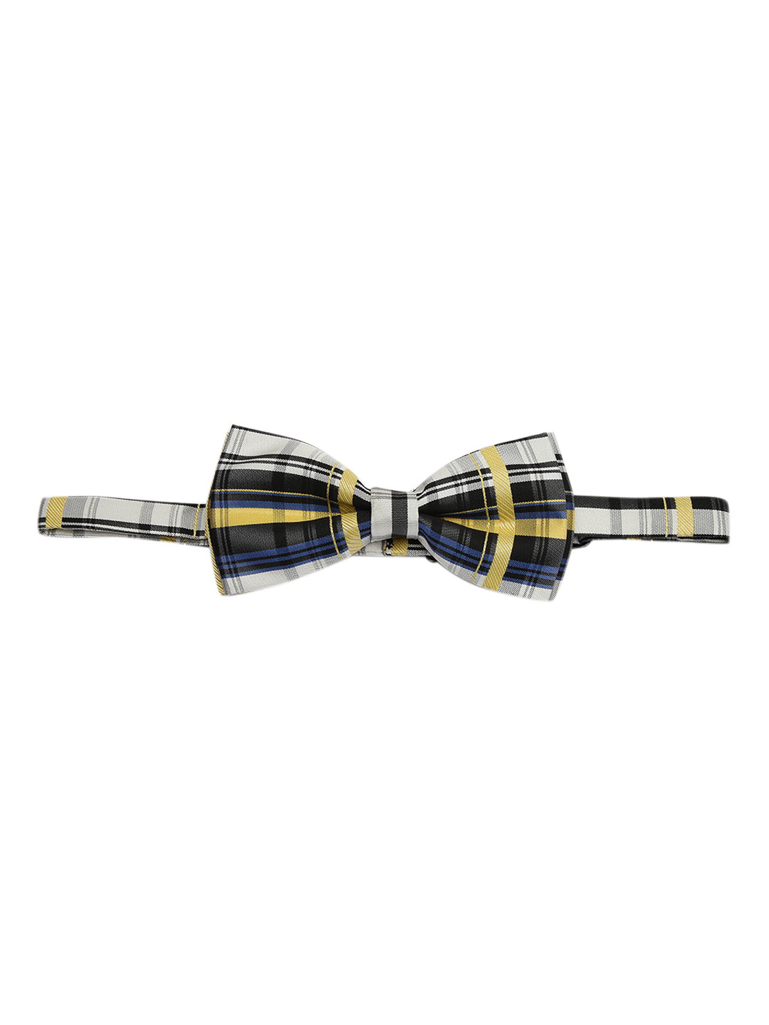 Alvaro Castagnino Black And Yellow Striped Bow Tie