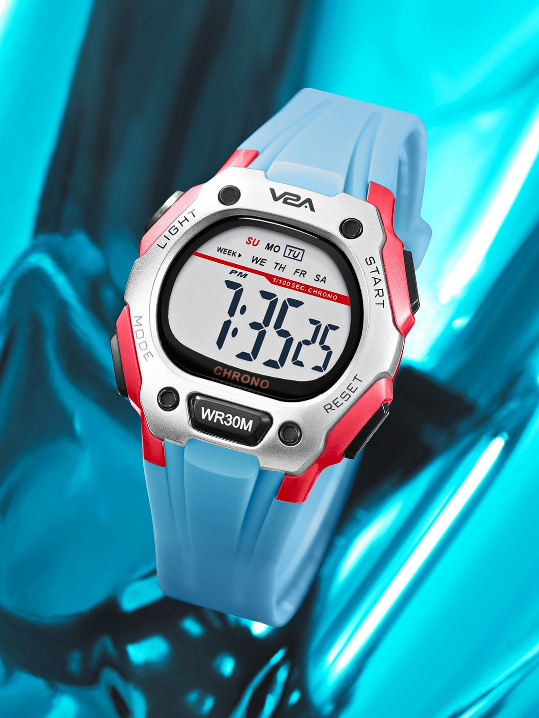 V2A Kids Dial & Straps Digital Watch DK8557-LightBLue