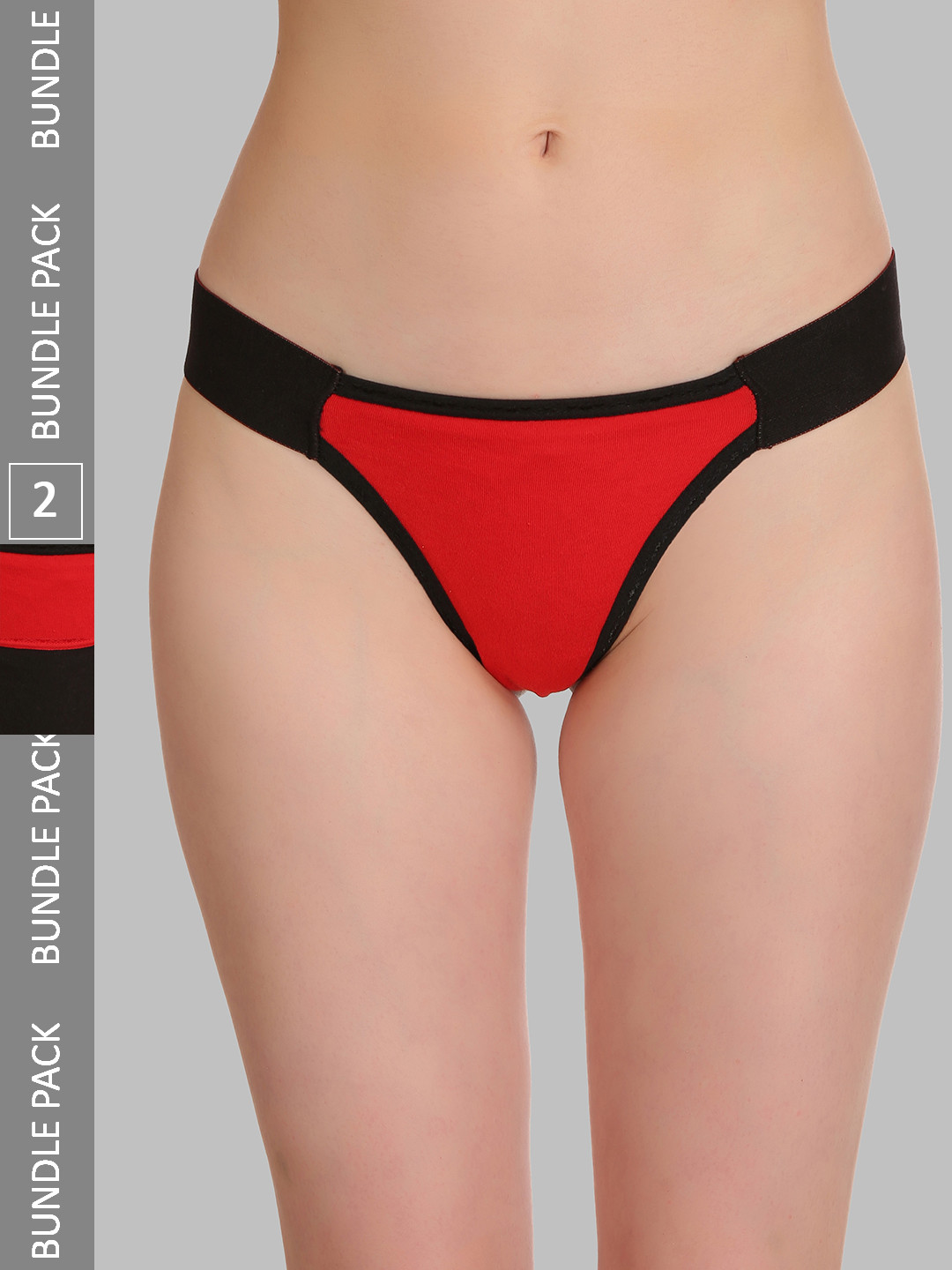 SELFCARE Pack of 2 Soft Cotton Sinker Thong Panties Brief SN1548N