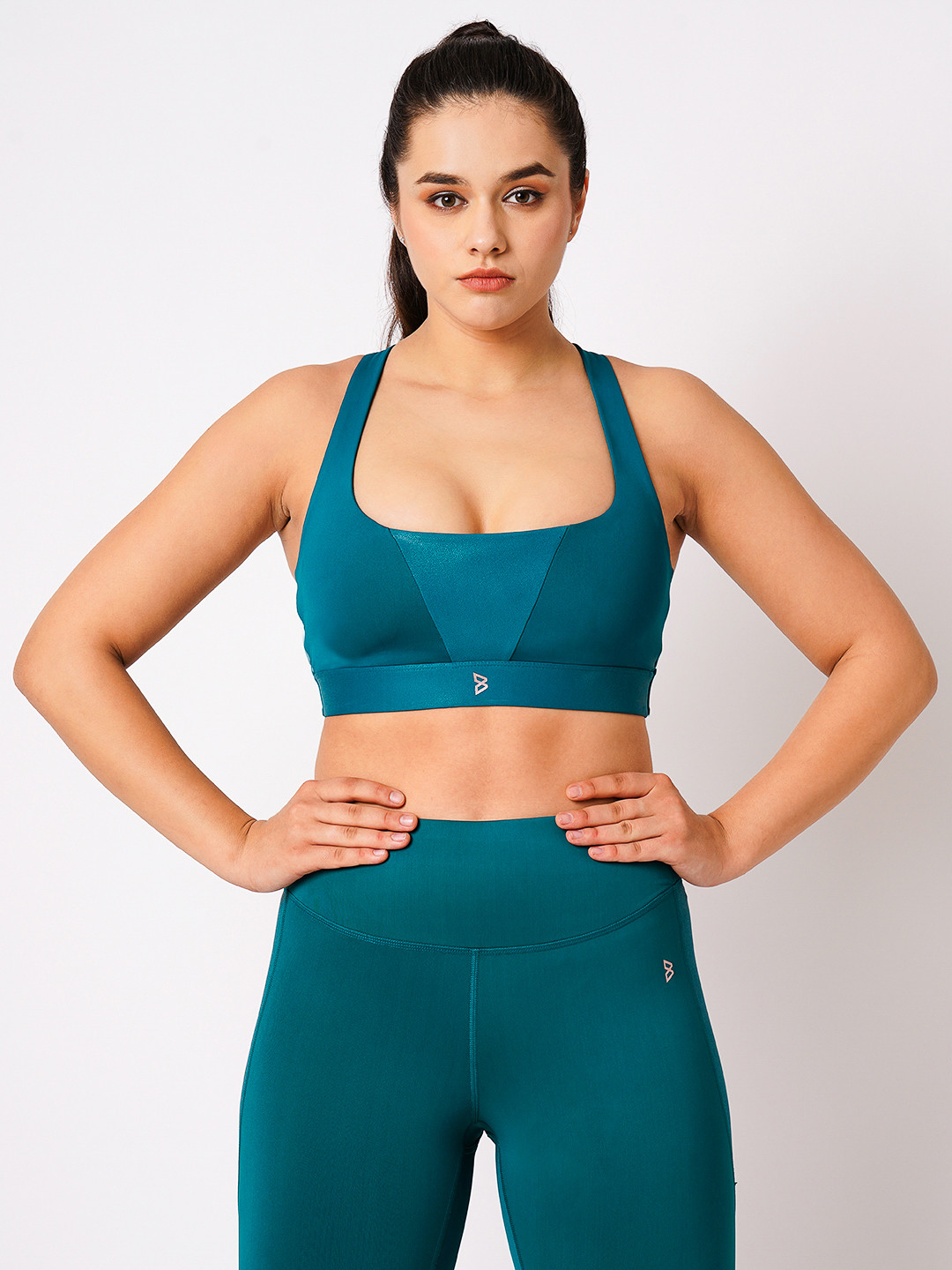 BODD ACTIVE Full Coverage Styled Back Workout Sports Bra With All Day Comfort