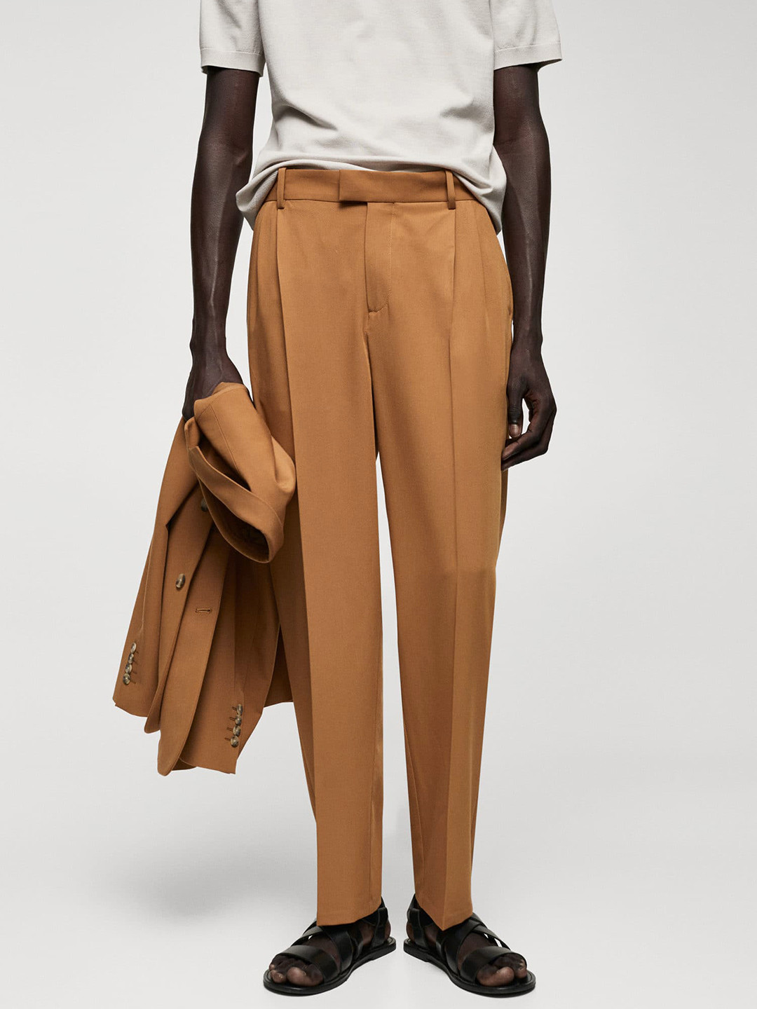 MANGO MAN Pleated Trousers