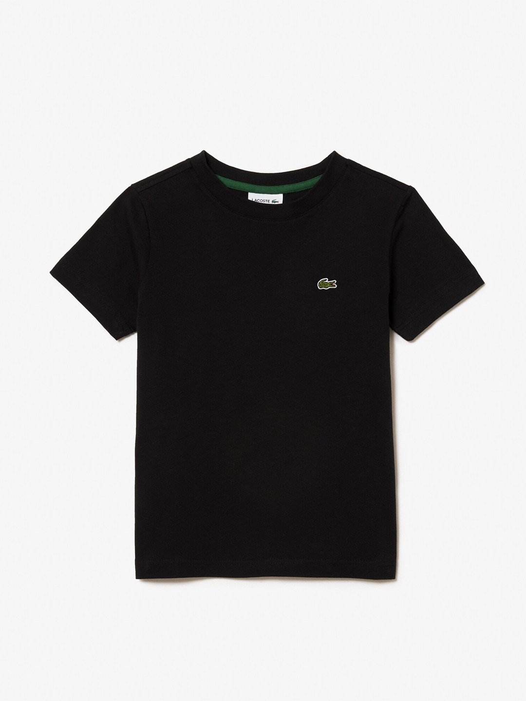 Lacoste Girls Solid Pure Cotton T-shirt