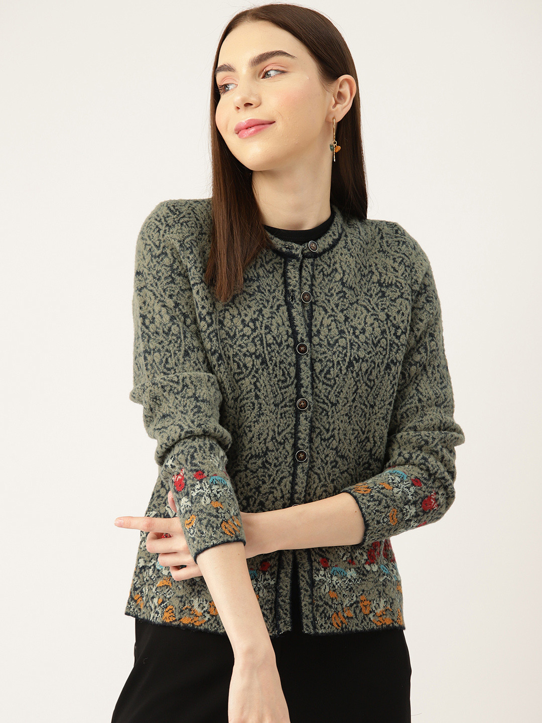 APSLEY Women Abstract Cardigan