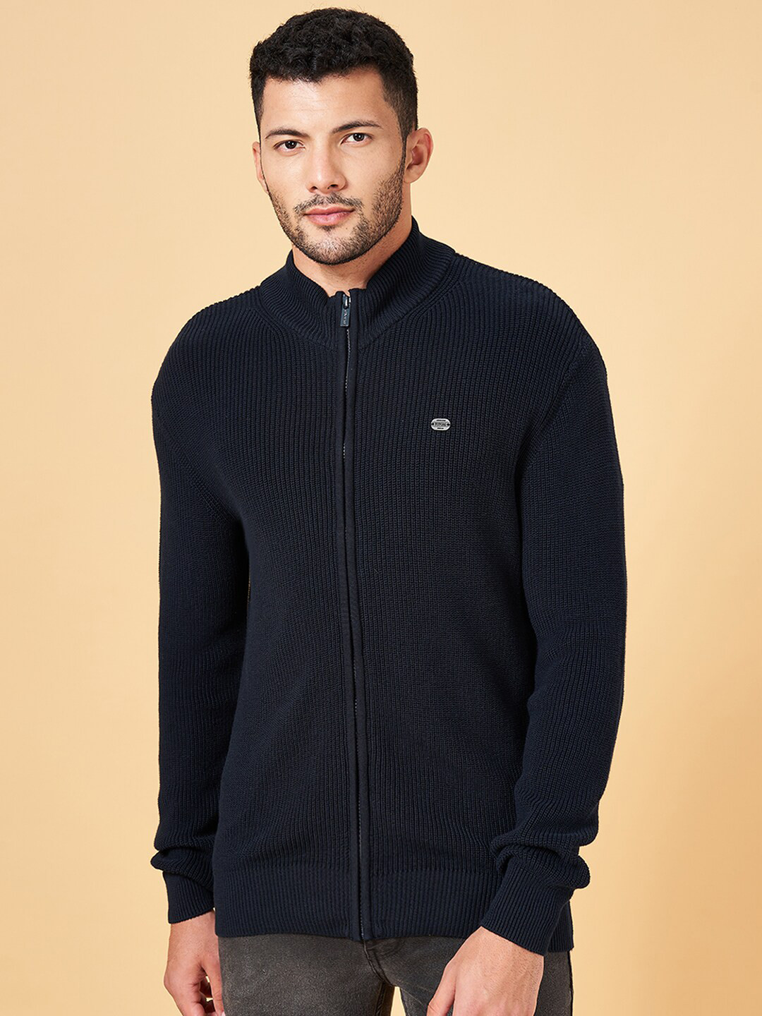 BYFORD by Pantaloons Cotton Ribbed Cardigan