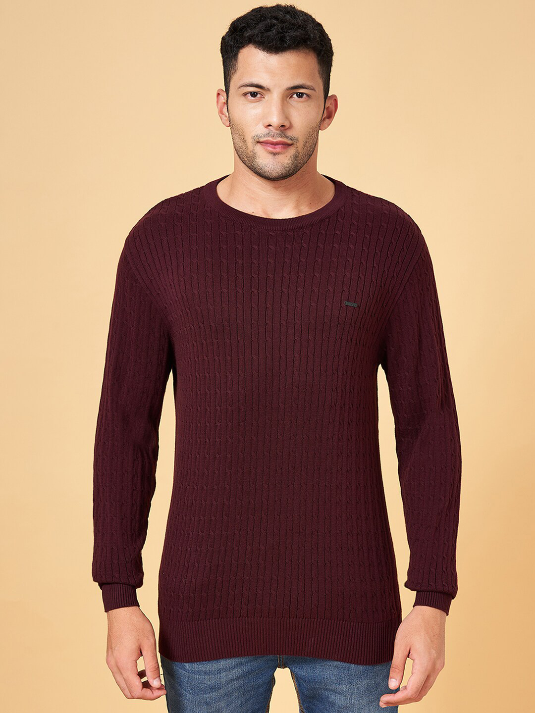BYFORD by Pantaloons Cable Knit Cotton Pullover