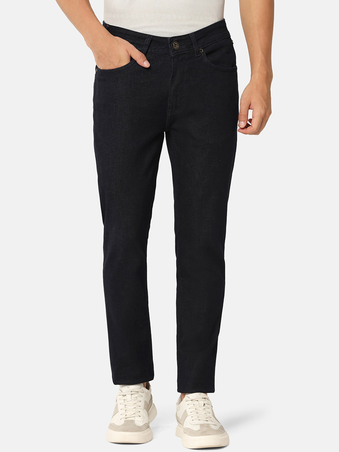 Blackberrys Men Buff Fit Slim Fit Low-Rise Clean Look Stretchable Jeans