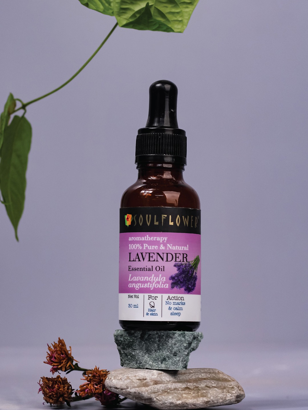 Soulflower Lavender Essential Oil for Hair Growth - 30ml