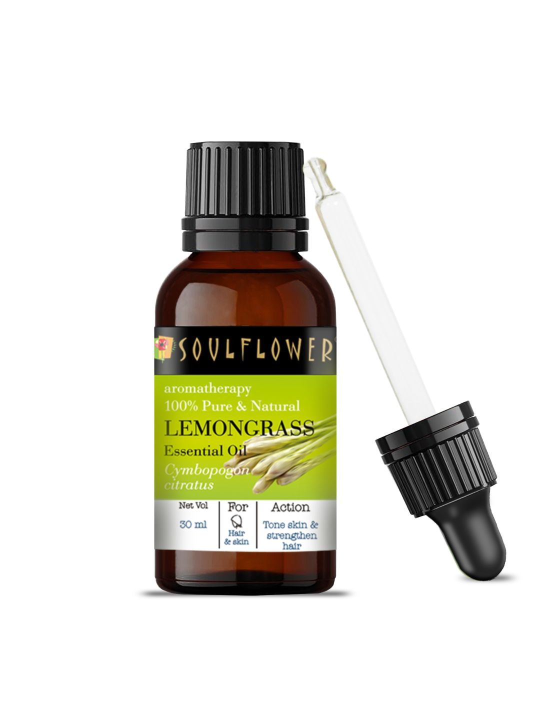 Soulflower Lemongrass Essential Oil 30ml