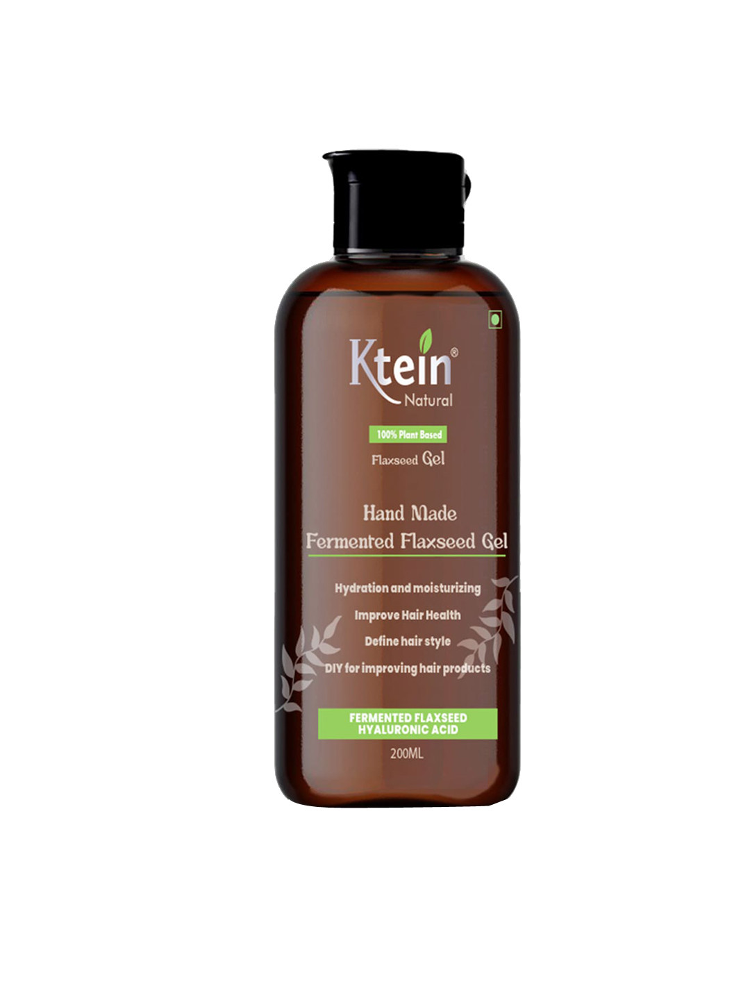 Ktein Plant Based Hand Made Fermented Flax Seed Hair Gel For Styling & Hair Health - 200ml