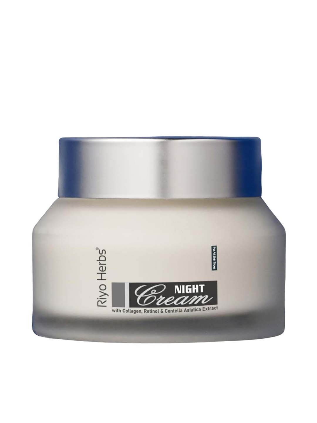 Riyo Herbs Night Cream with Collagen, Retinol & Centella Asiatica Extract - 50 g