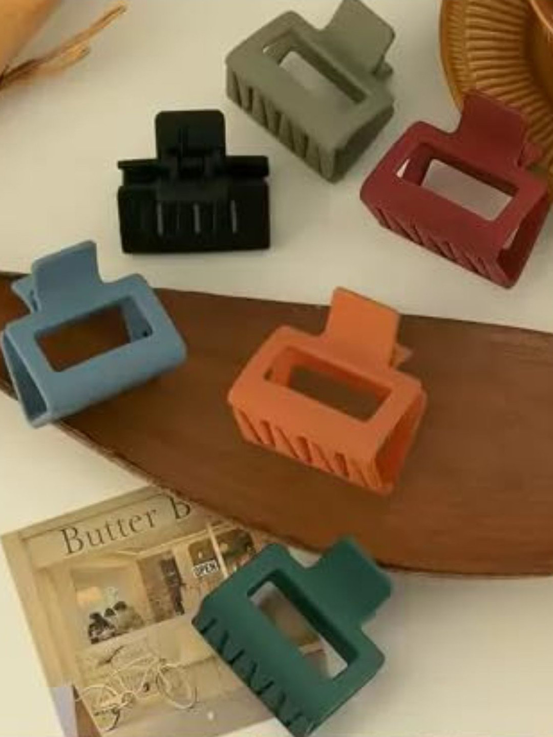 DN Creation Set of 6 Rectangle Claw Clips