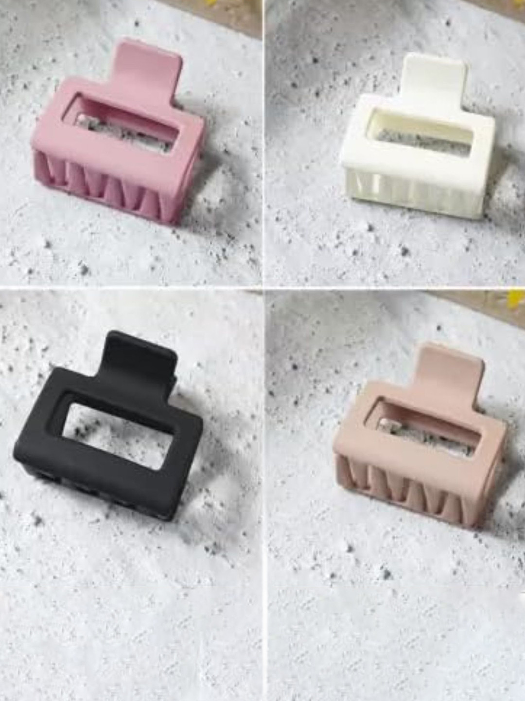 DN Creation Set Of 9 Rectangle Claw Clips