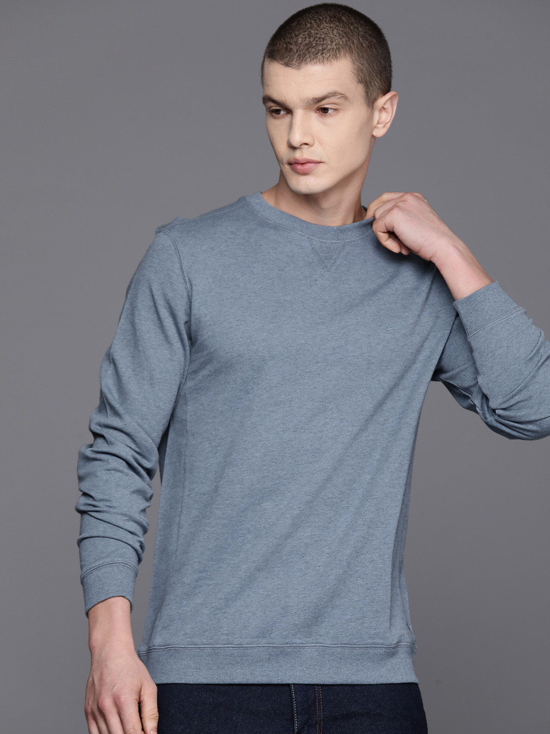 Allen Solly Sport Solid Pure Cotton Sweatshirt