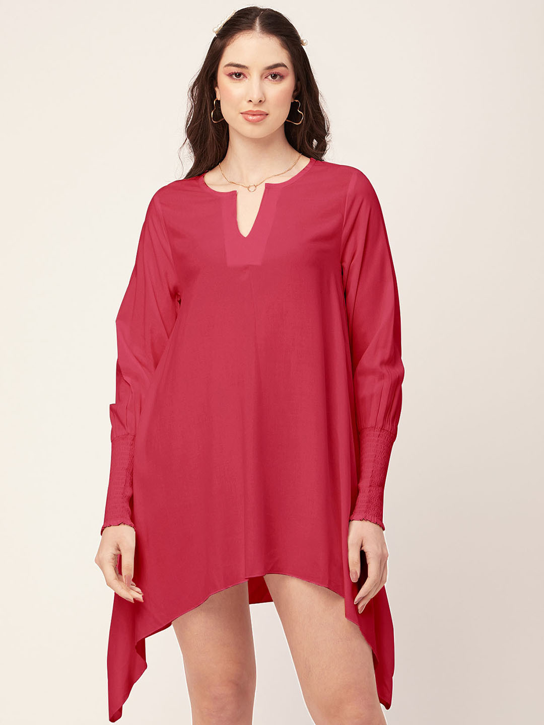 Moomaya Long Sleeves A-Line Dress