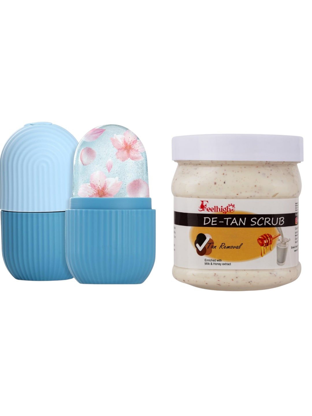 FEELHIGH Ice Roller with De Tan Scrub - 10ml+500ml