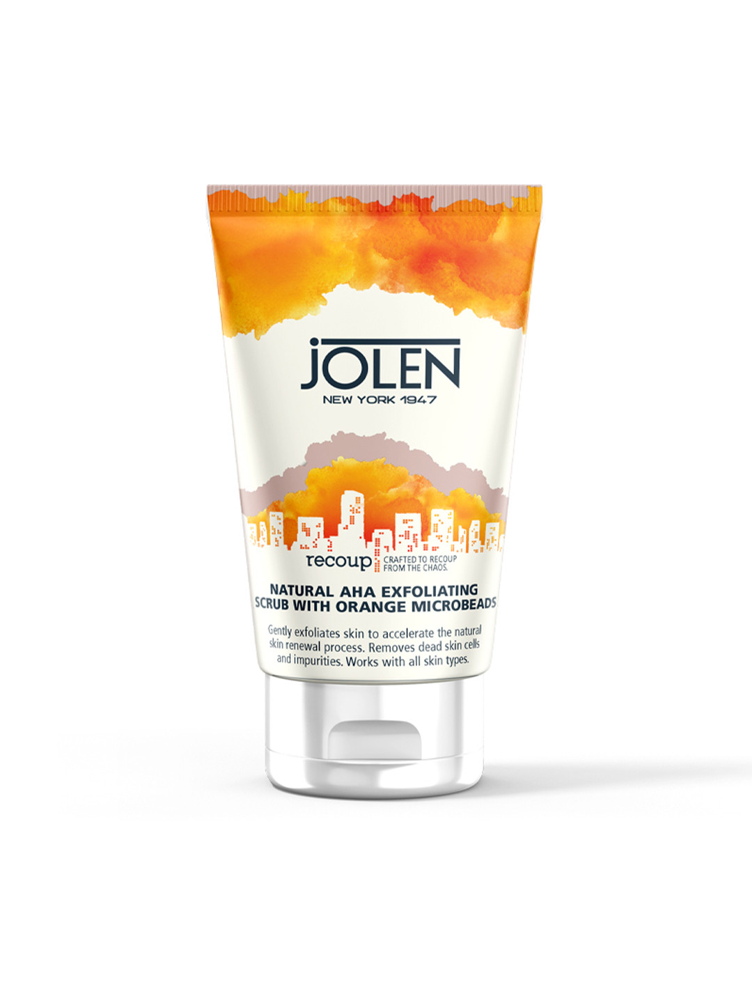 Jolen New York Natural AHA with Orange Micro Beads Exfoliating Scrub -100ml