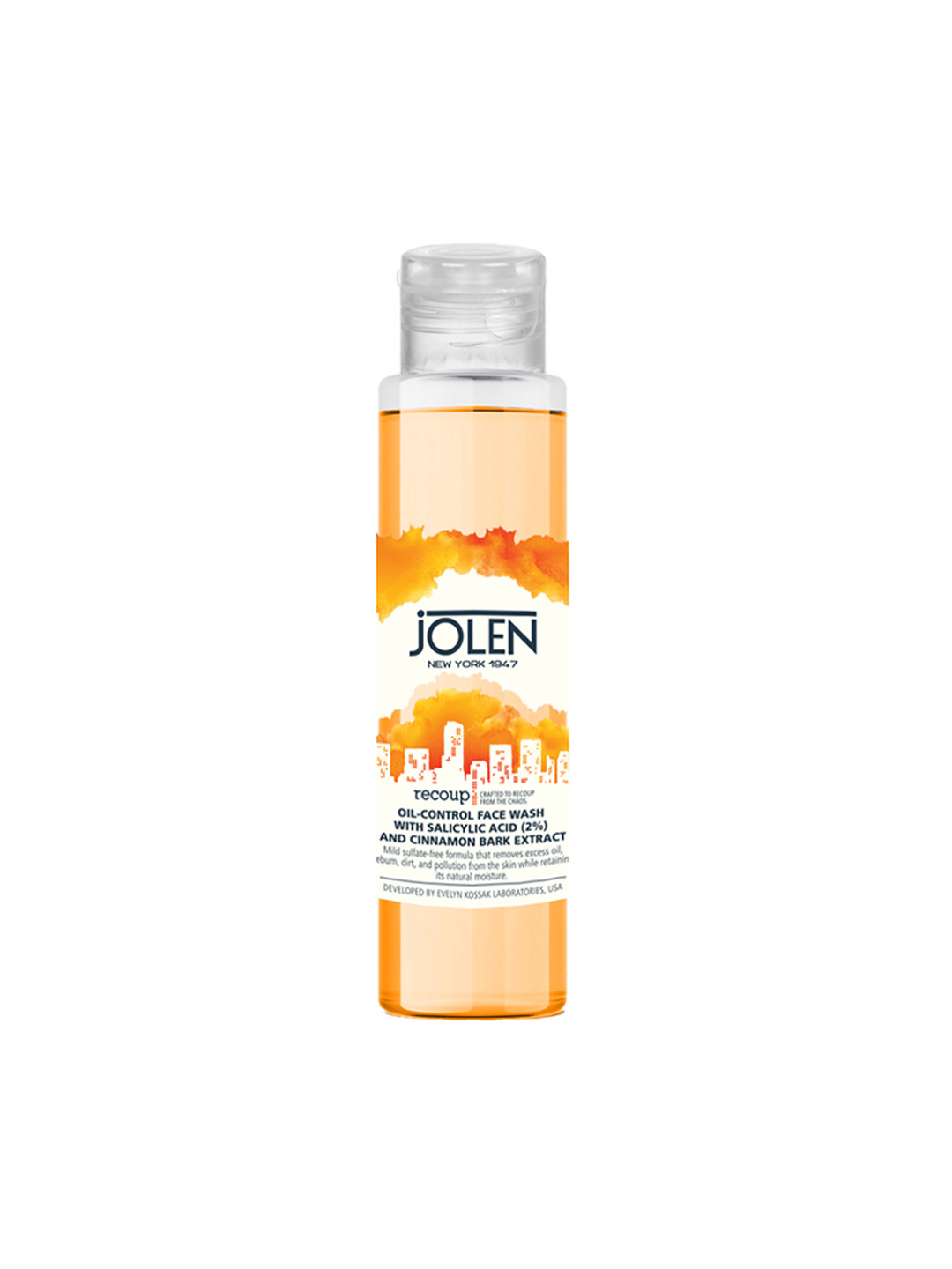 Jolen New York Recoup Oil-Control Face Wash with Salicylic Acid & Cinnamon Bark  - 100ml