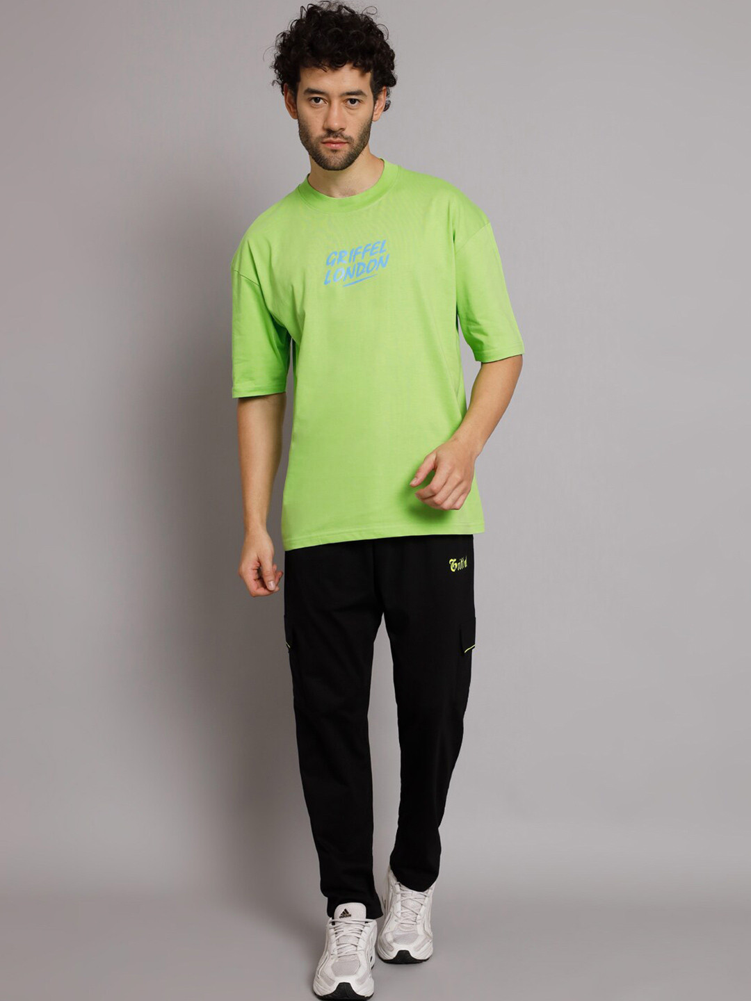 GRIFFEL Printed Pure Cotton T-shirt with Trousers