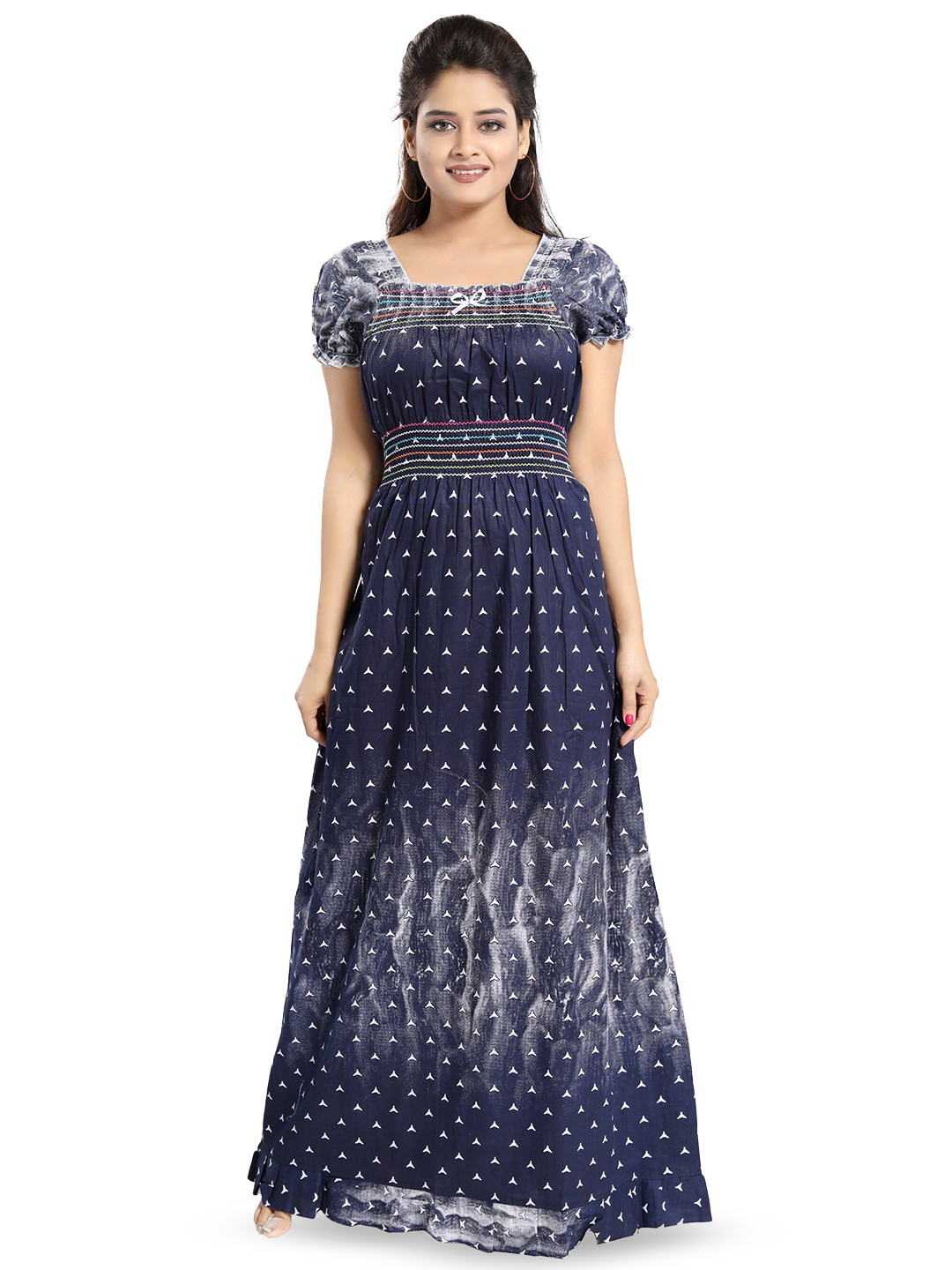 CINCO Conversational Printed Maxi Nightdress