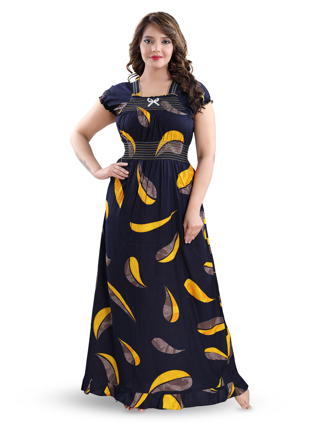CINCO Graphic Printed Maxi Nightdress