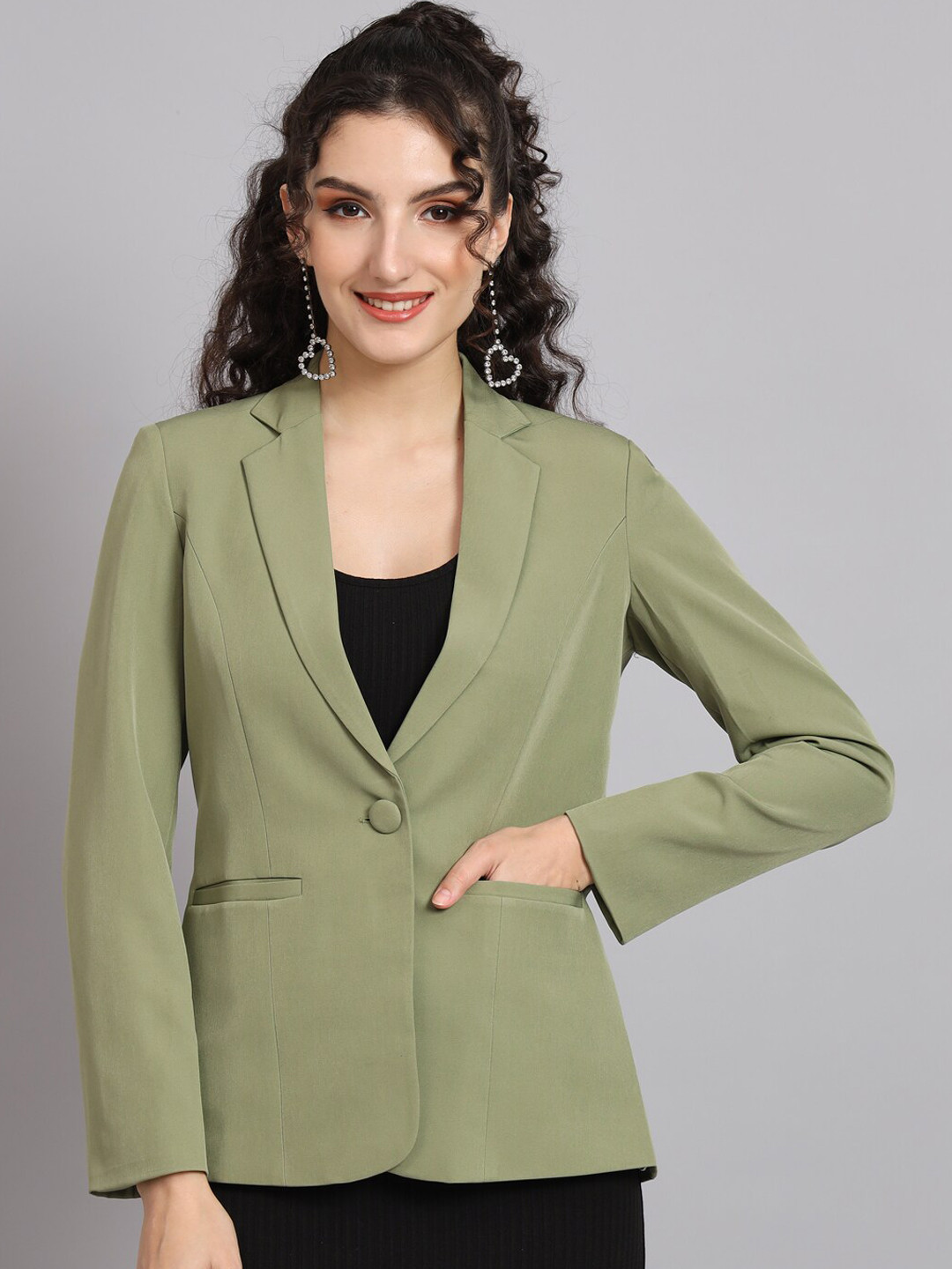 PowerSutra Notched Lapel Comfort-Fit Blazer