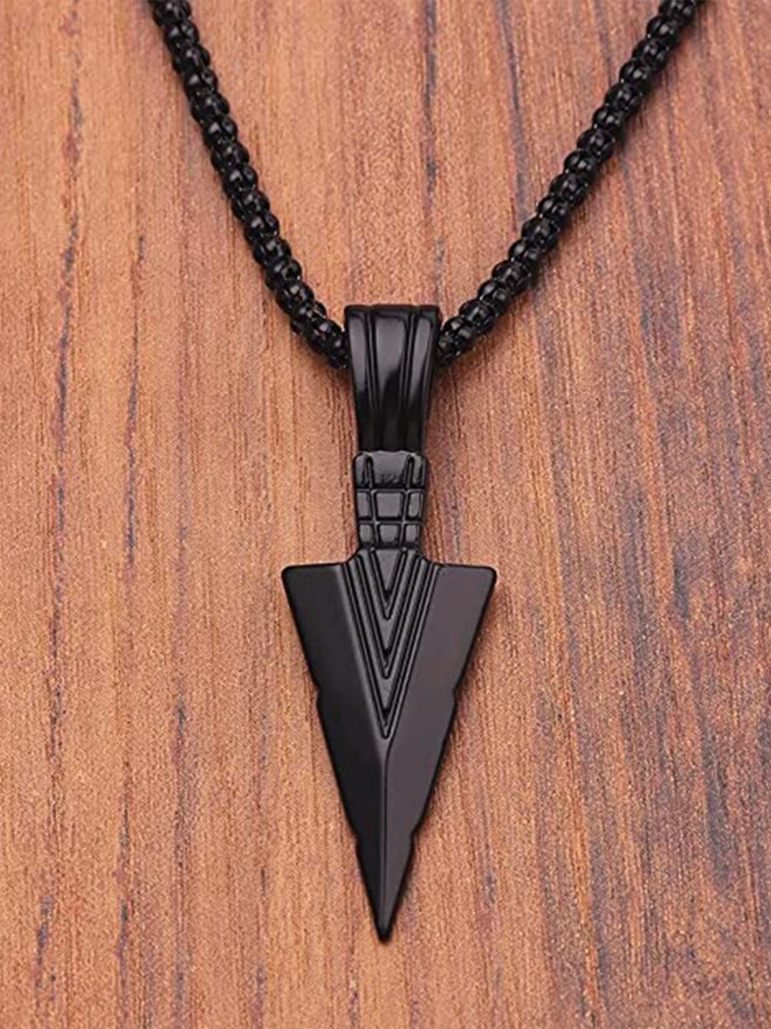 KRYSTALZ Unisex Tribal Arrow Pendant Chain