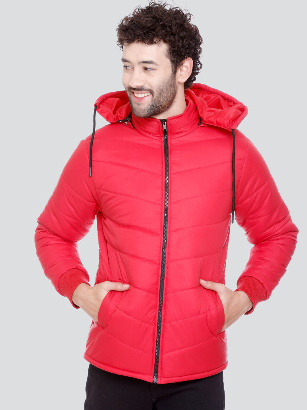 SPORTIZM Men Orange Floral Lightweight Crop Sporty Jacket