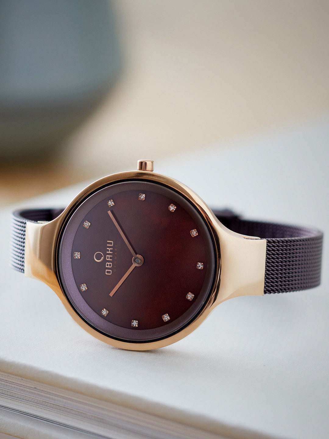 Obaku Women Brown Analogue Watch V173LXVNMN