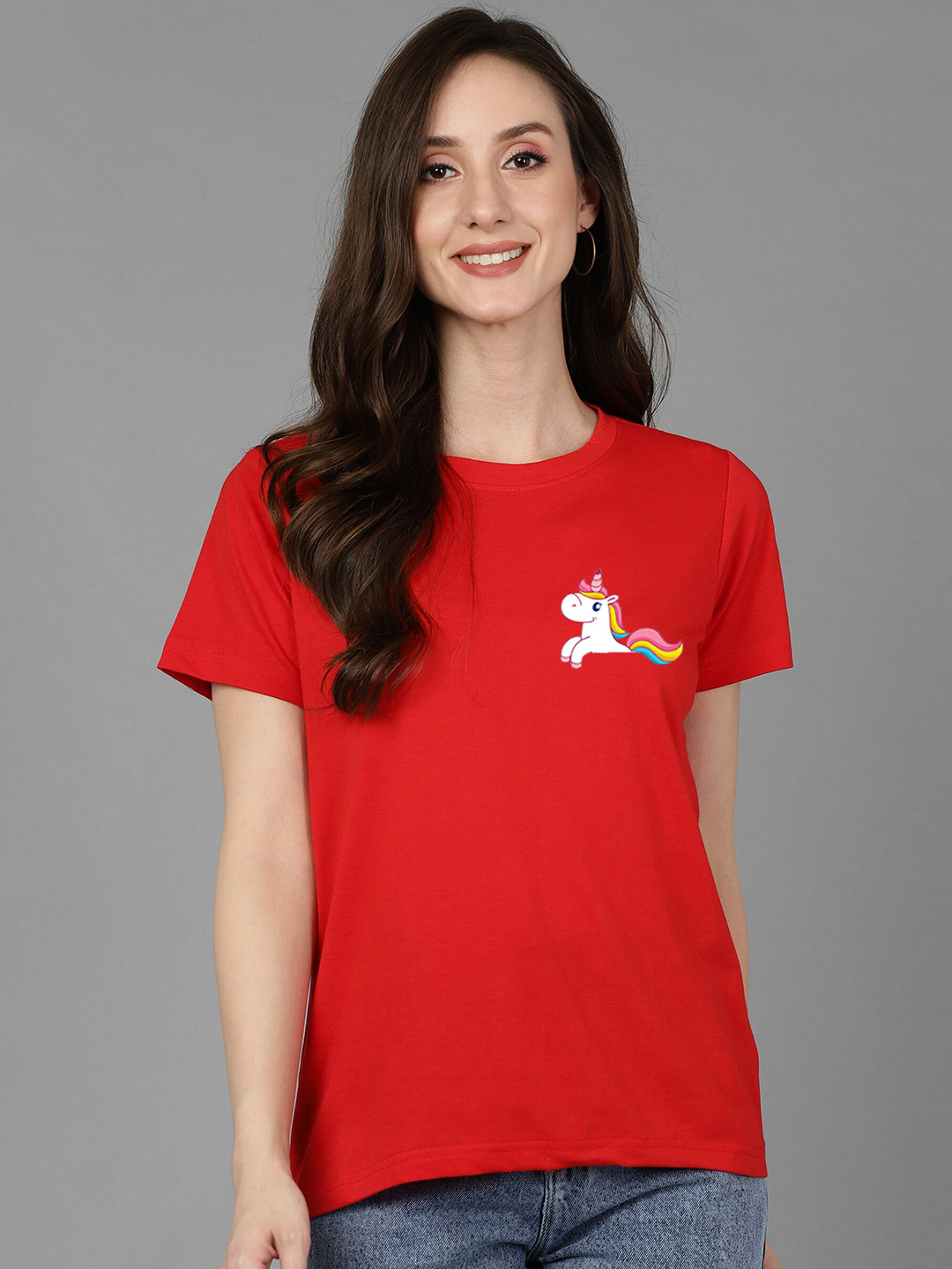 Adyavastram Round Neck Short Sleeve Cotton T-shirt