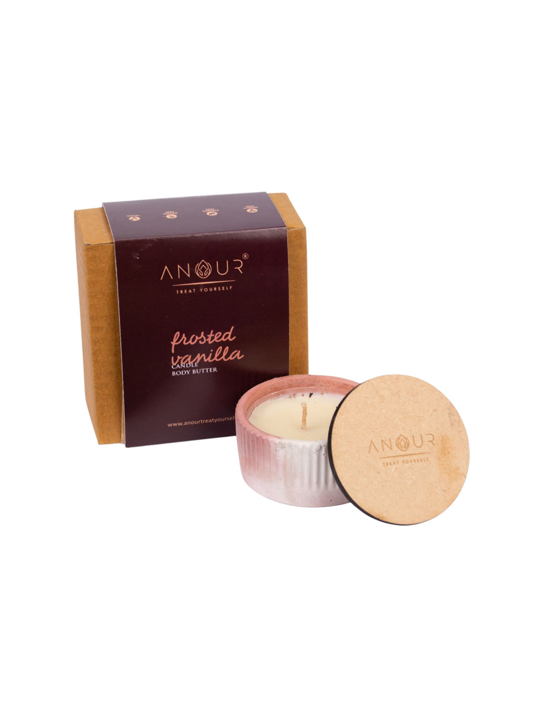 ANOUR Frosted Vanilla Candle Body Butter - 60 g