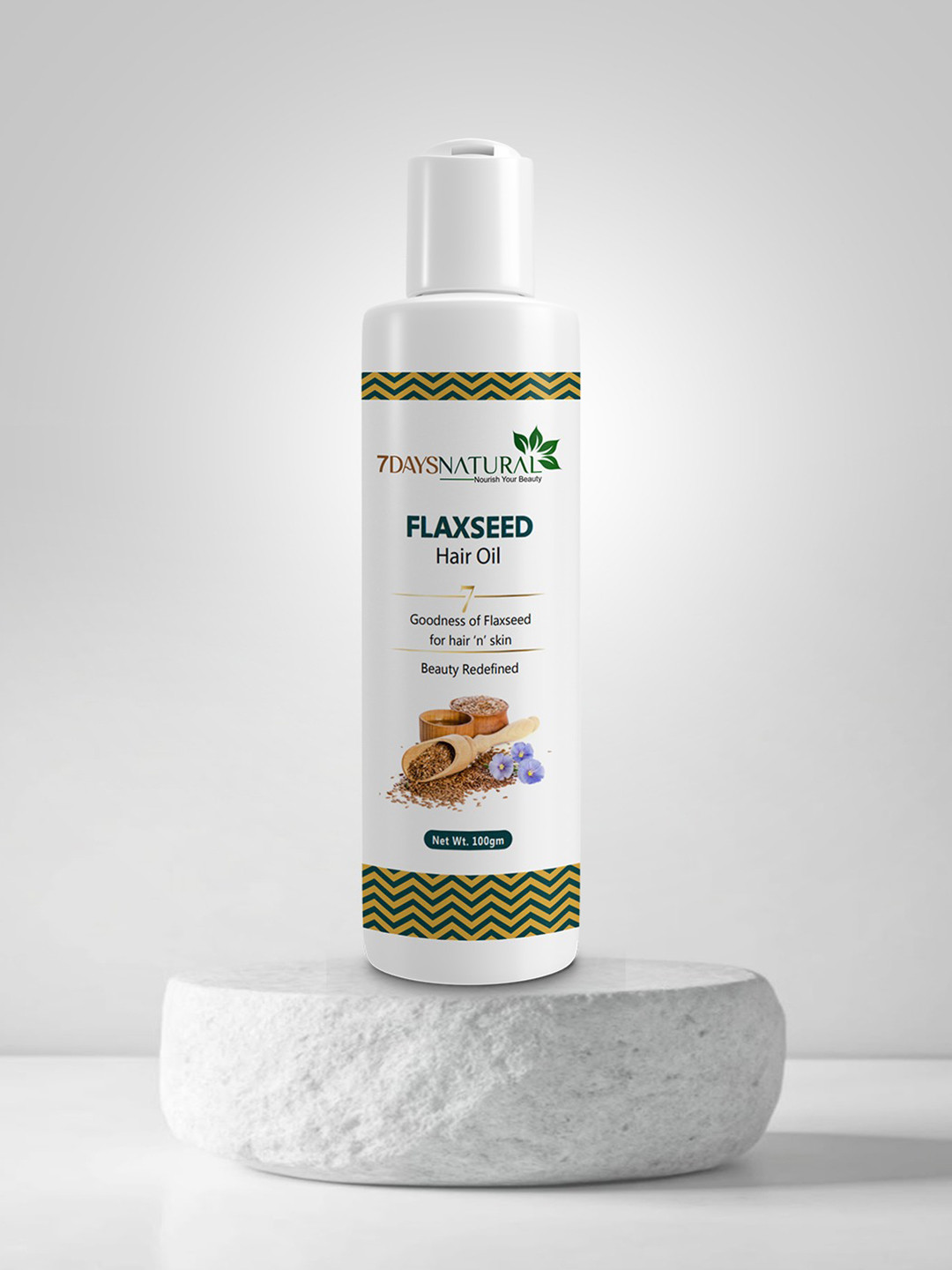 7DAYSNATURAL Natural Flax Seed Hair Oil - 100ml