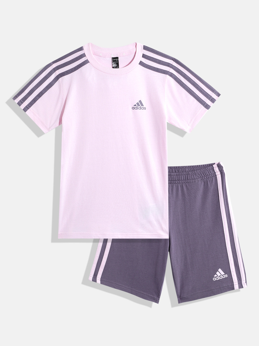 ADIDAS Kids Essentials 3-Stripes Tee & Shorts Set