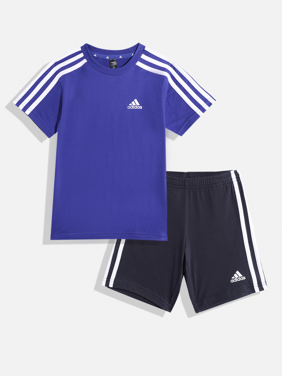 ADIDAS Kids Essentials 3-Stripes Tee & Shorts Set