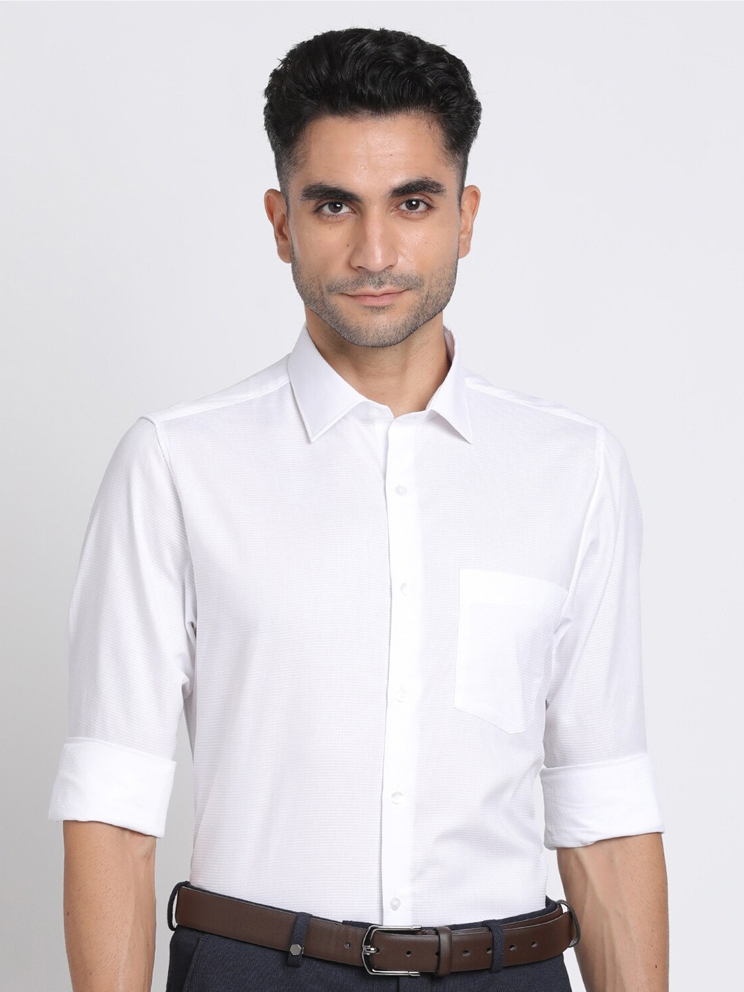 Turtle Modern Slim Fit Pure Cotton Formal Shirt