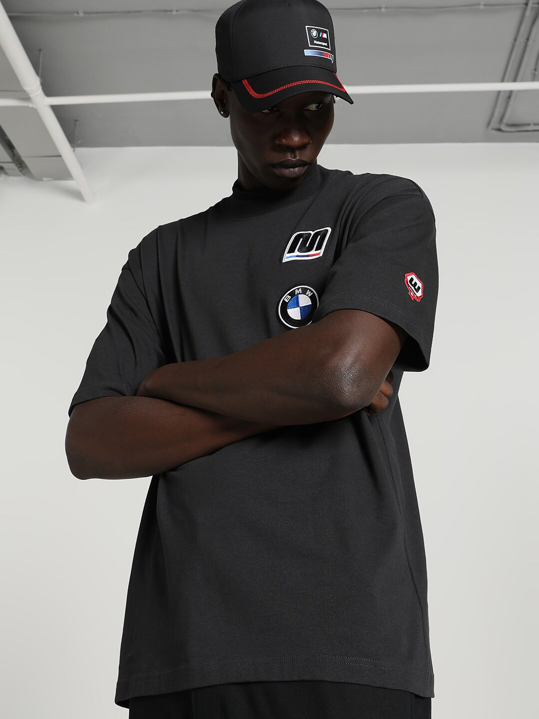 PUMA Motorsport Applique Cotton Oversized T-shirt