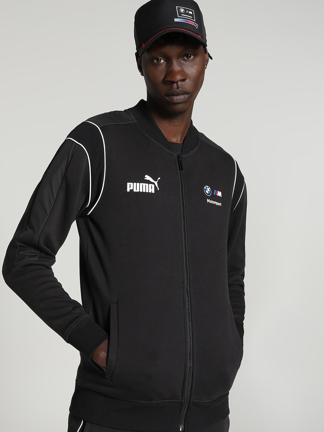 PUMA Stand Collar Cotton Bomber Jackets