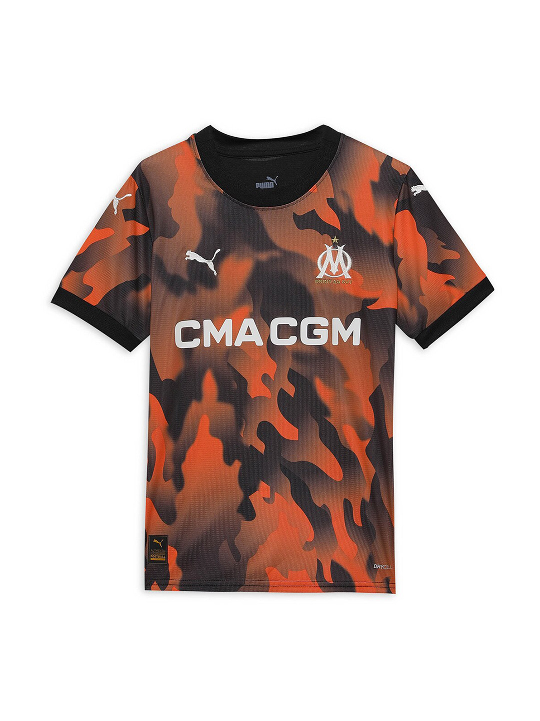 Puma Olympique de Marseille Kids Camouflage Printed 23/24 Youth Third Jersey T-Shirt