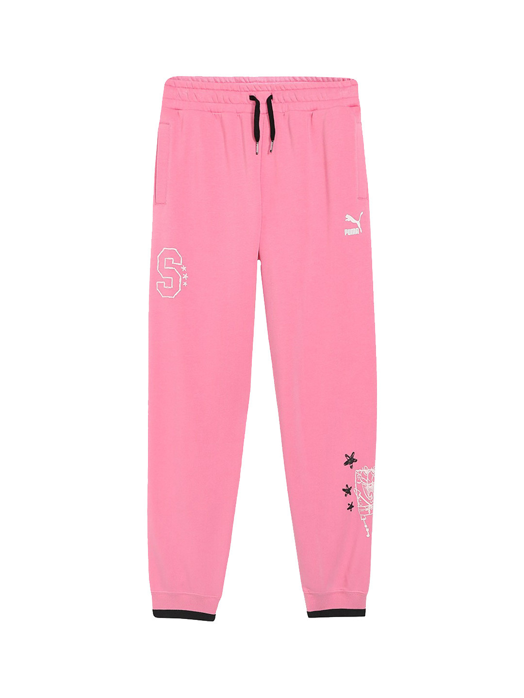 Puma SPONGEBOB SQUAREPANTS Kids Youth Logo Printed Cotton Joggers