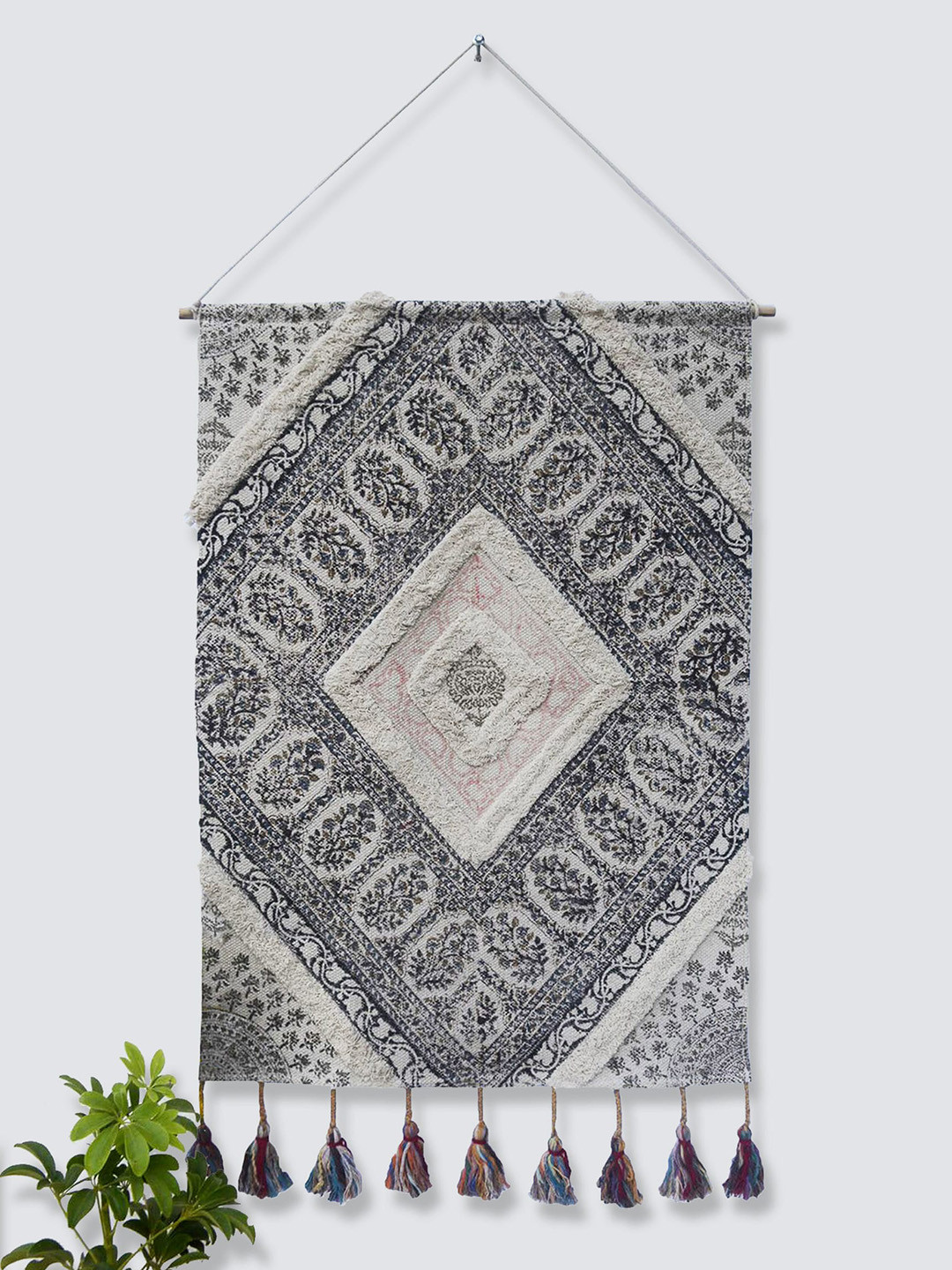 Art Avenue RAMP Fabric Tasselled Hanging Hall Tapestries & Macrame-23.6In