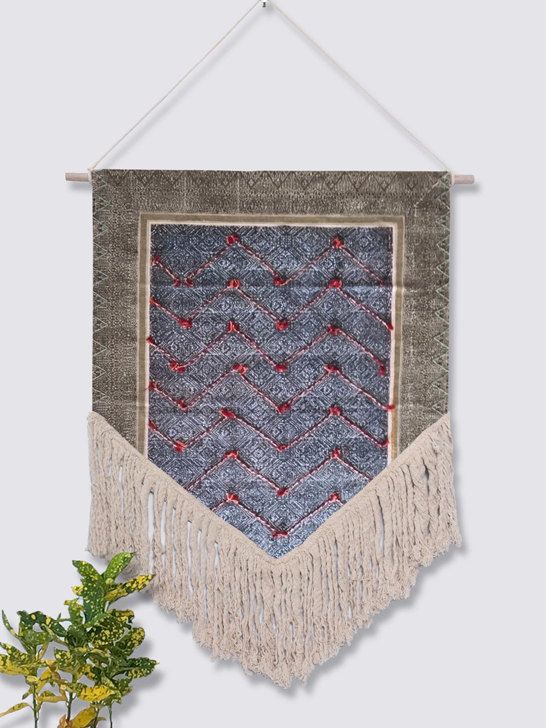 Art Avenue RACE Fabric Bohemian Hanging Hall Tapestries & Macrame-35.4In