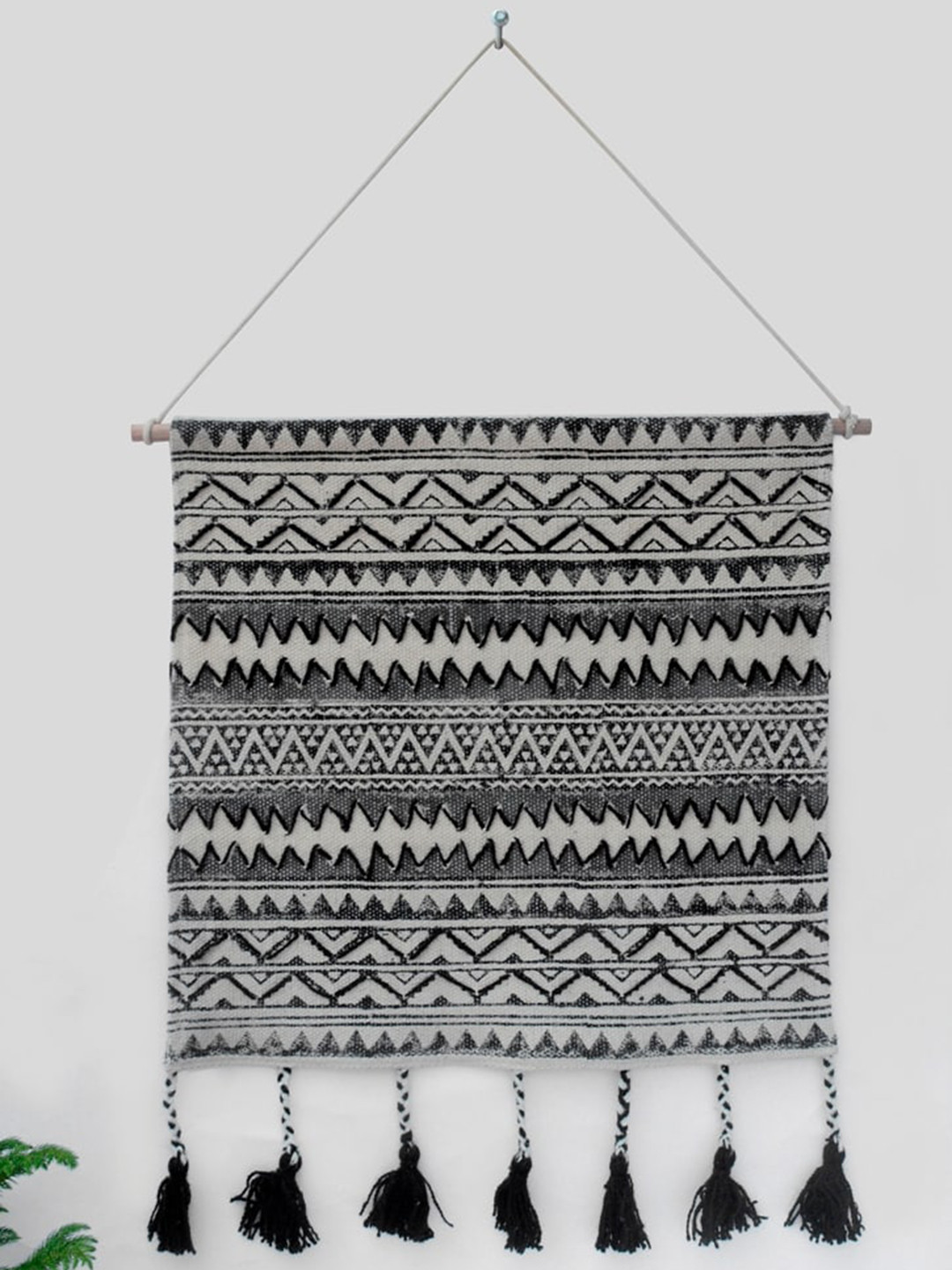 Art Avenue RADISH Fabric Tasselled Hanging Hall Tapestries & Macrame-23.6In