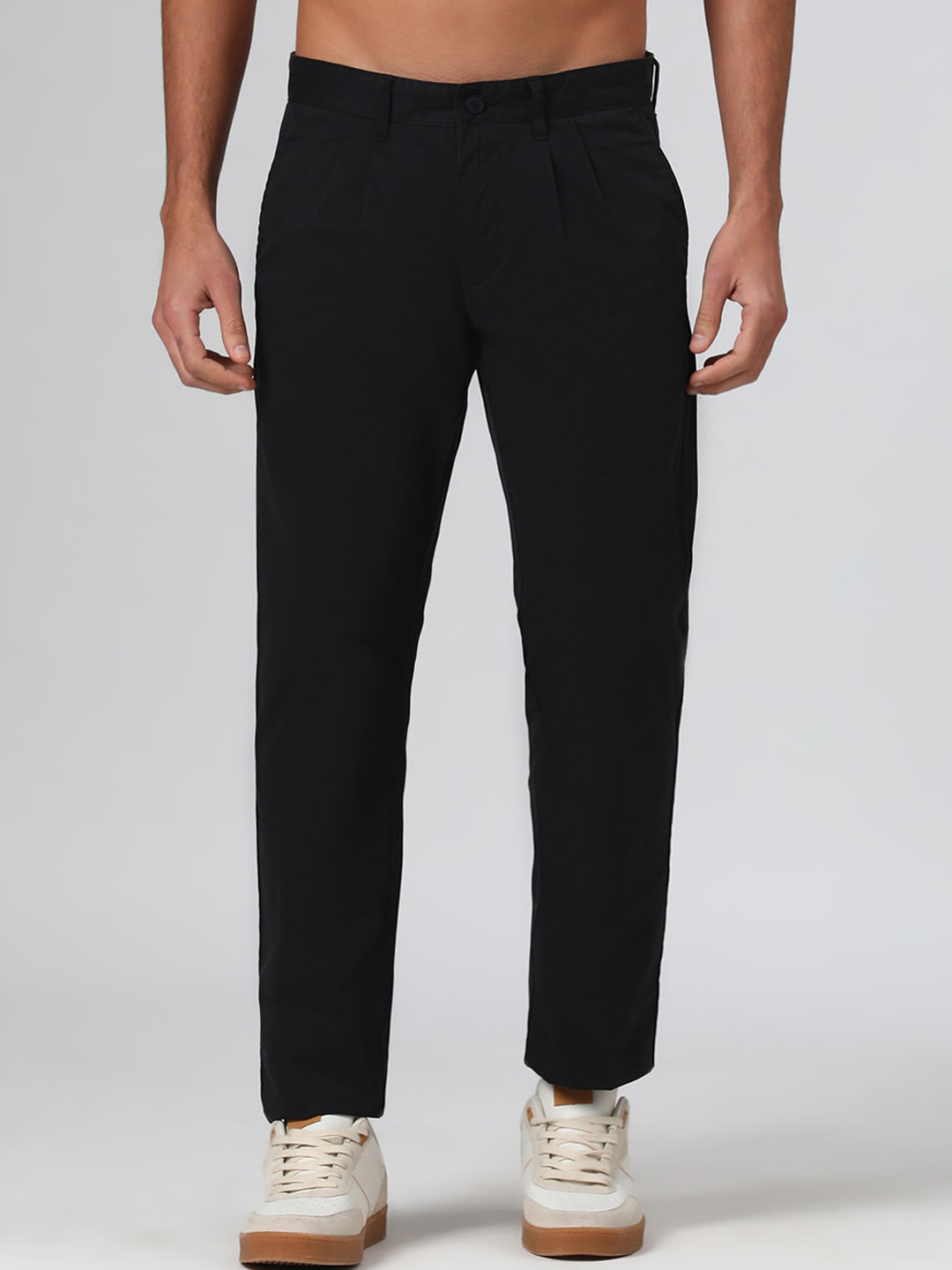 SUBTRACT Men Comfort Pleated Chinos Trousers