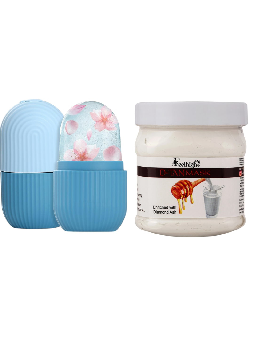 FEELHIGH De Tan Mask 500ml with Ice Roller